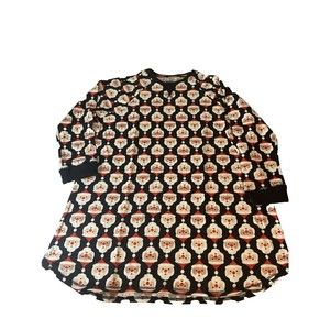 Black Sheep Fam Women’s Sleep shirt Jolly Santa Christmas Holiday Size 2x
